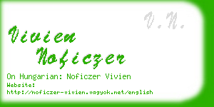 vivien noficzer business card